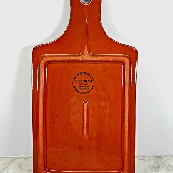 Hand-Painted Ceramic Cutting Board & Cheese Knife Set Linda Raffell - Picture 5 of 9